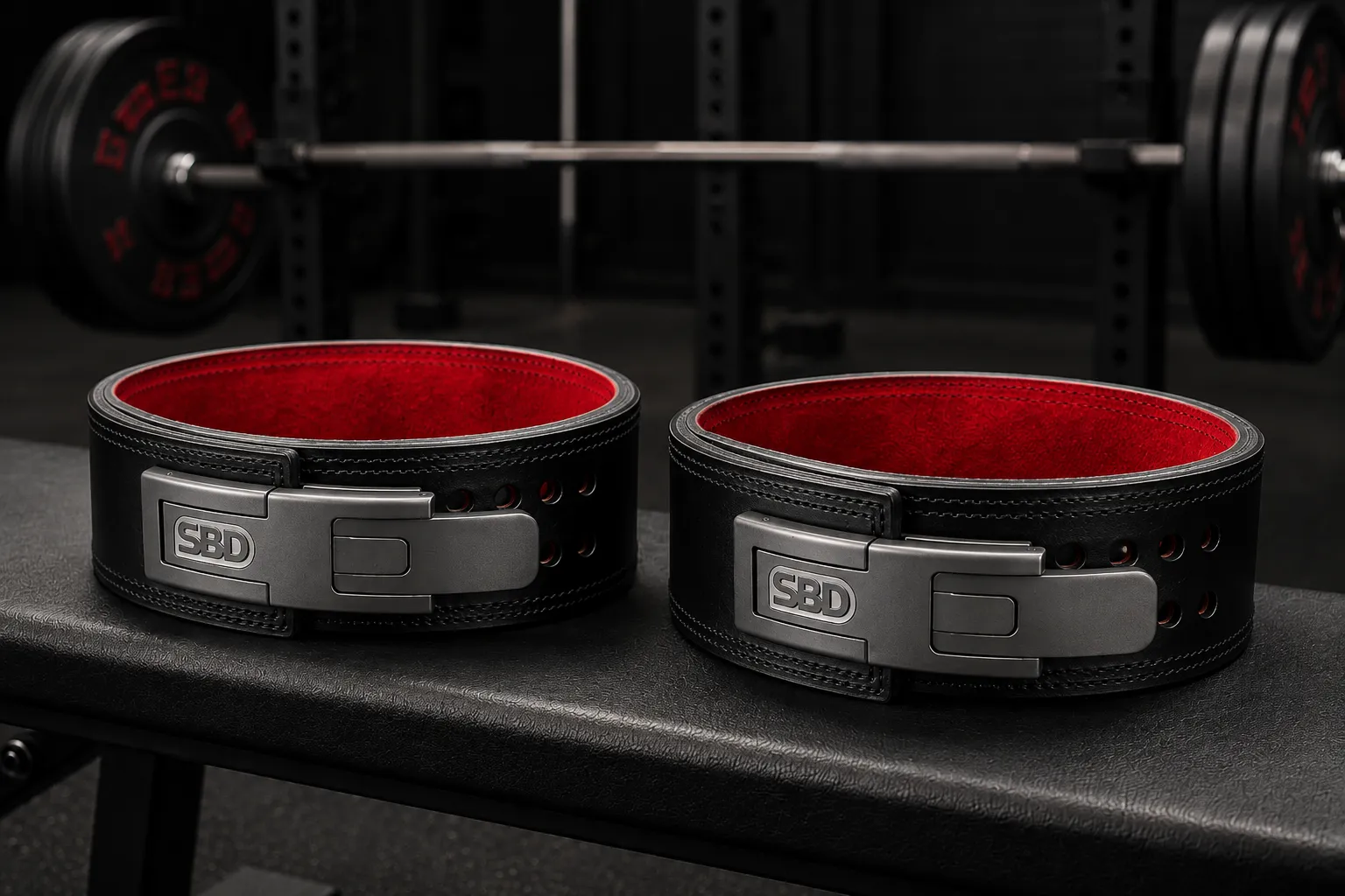 10mm and 13mm powerlifting belts compared for thickness and stiffness