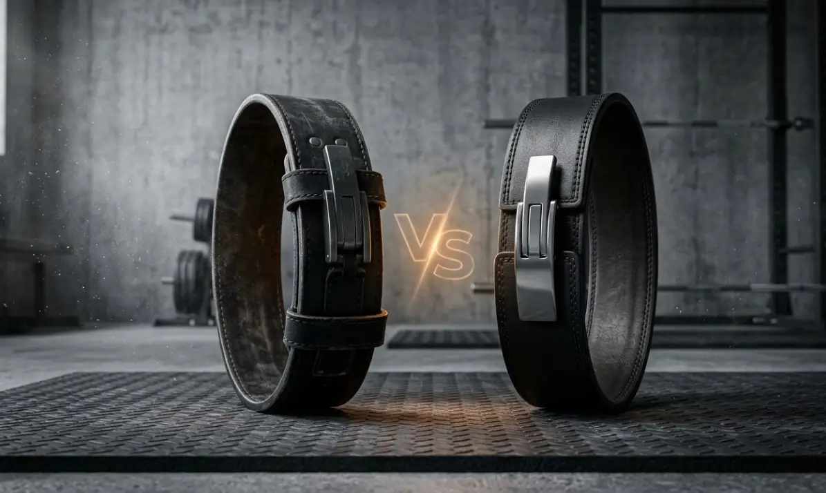 IBRO and Gymreapers 10mm lever belts compared side by side