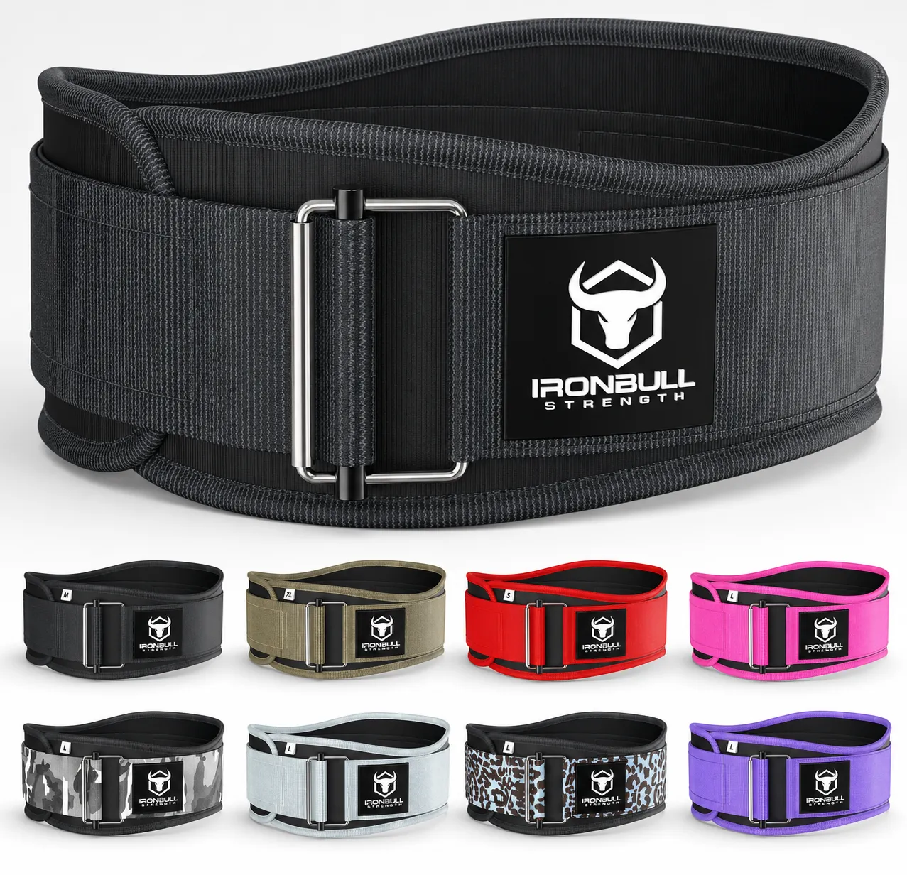 Iron Bull Strength 4.5-inch Performance nylon lifting belt