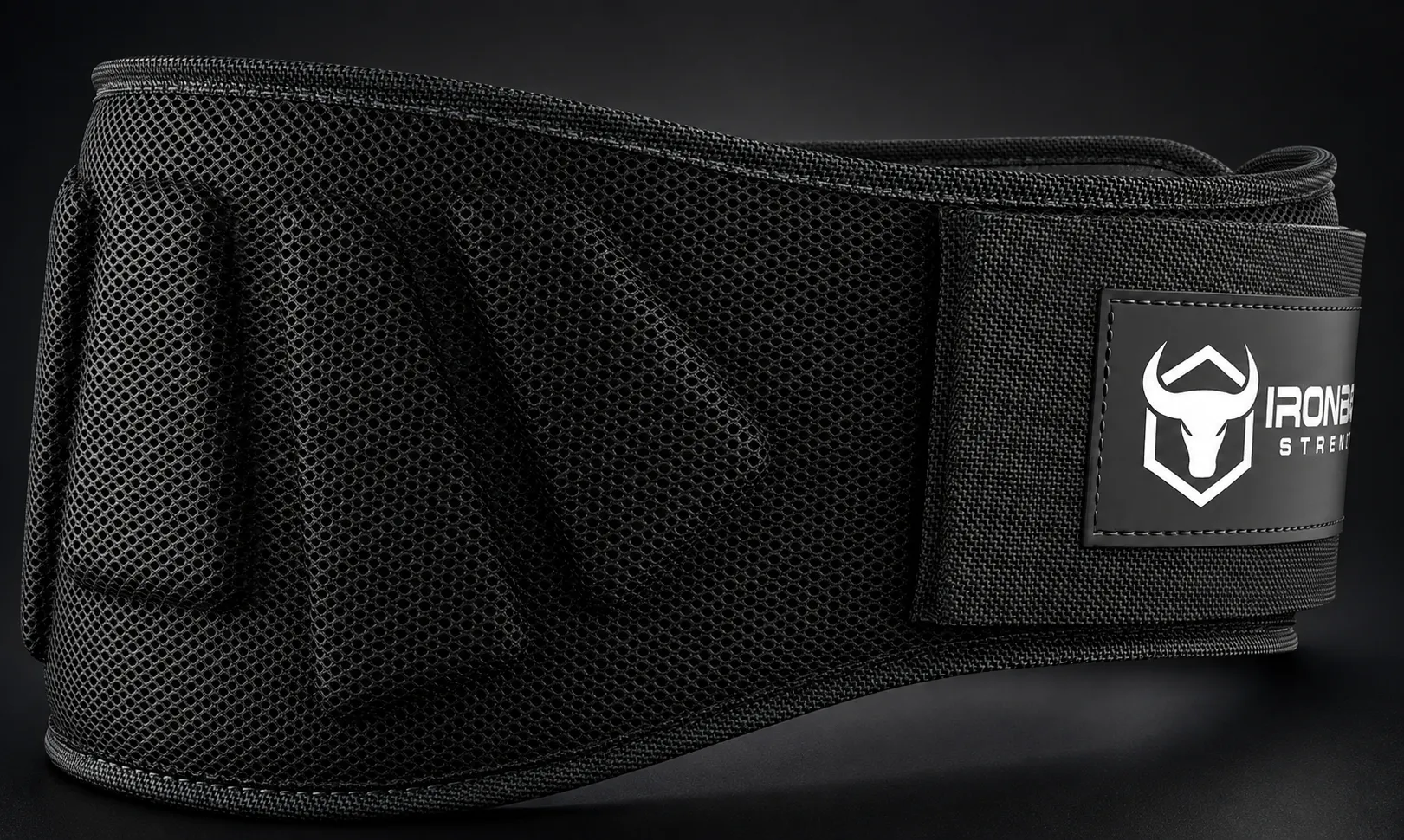 Iron Bull Strength black 6-inch auto-lock weightlifting belt