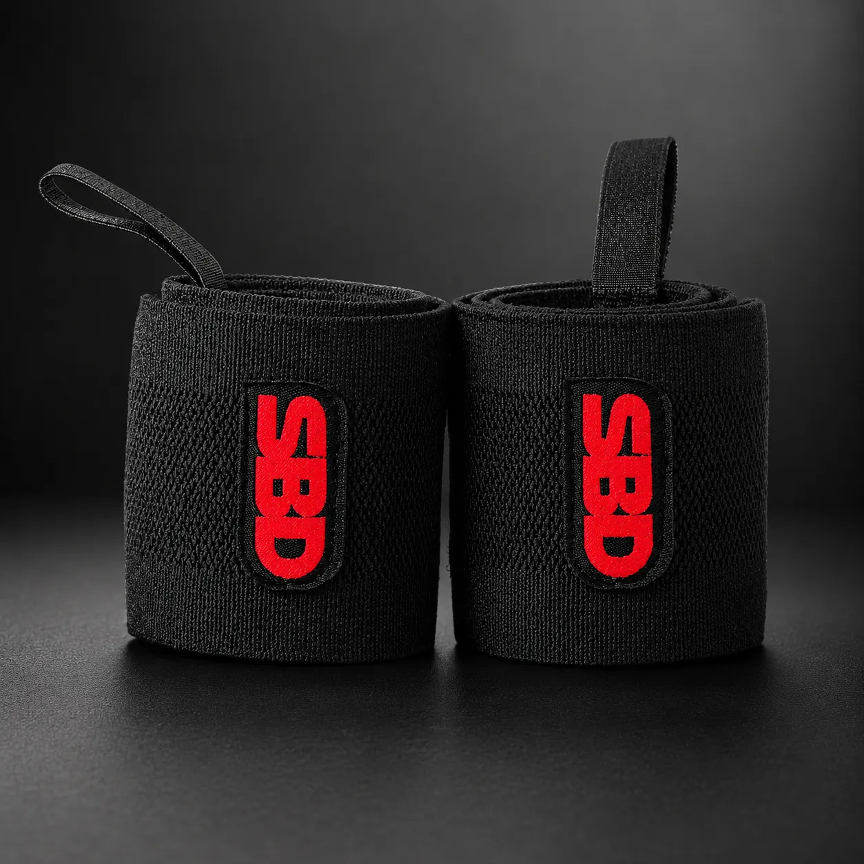 Pair of black SBD Flexible Wrist Wraps