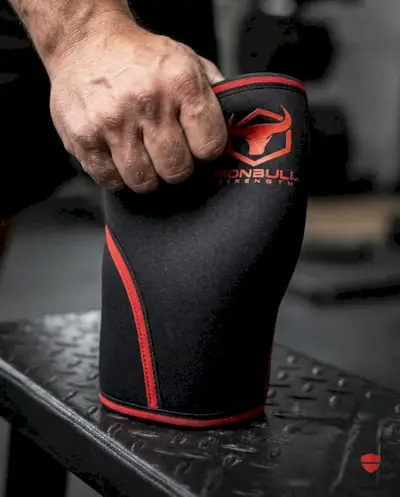 Iron Bull 7mm knee sleeve in the Iron Bull vs Gymreapers comparison